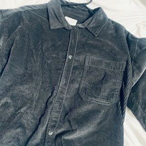 Cropped dark grey soft American eagle Shirt